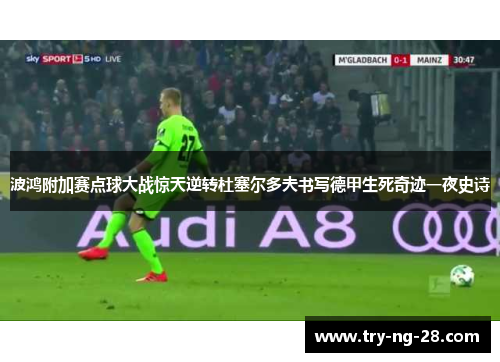 波鸿附加赛点球大战惊天逆转杜塞尔多夫书写德甲生死奇迹一夜史诗